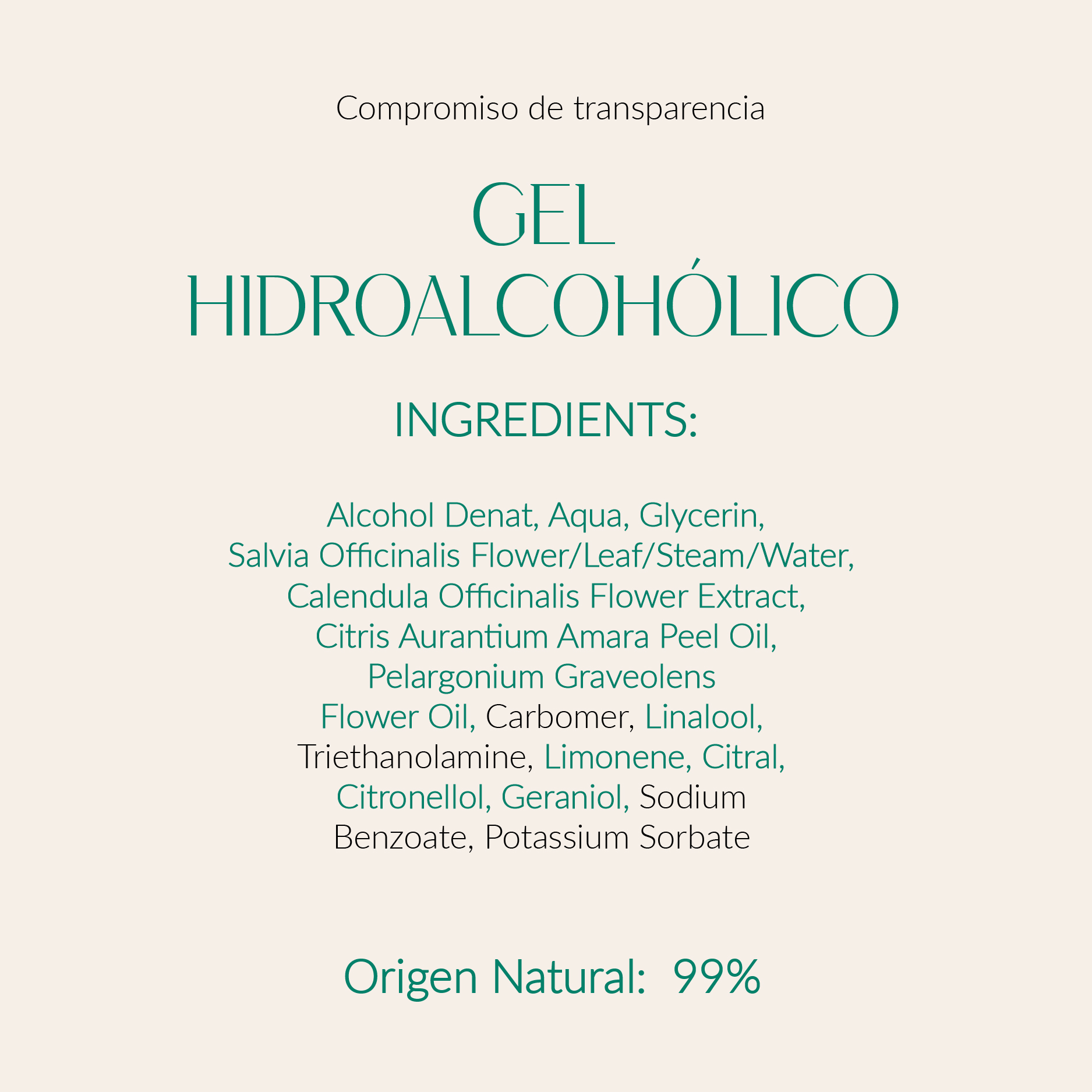 Gel hidroalcohólico de viaje omailab ecológico